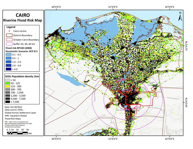 GHSL_Cairo_Riverine_Flood_risk_2080