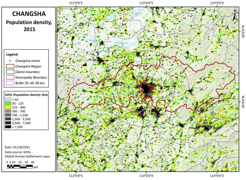 GHSL_Changsha_Pop1km_2015