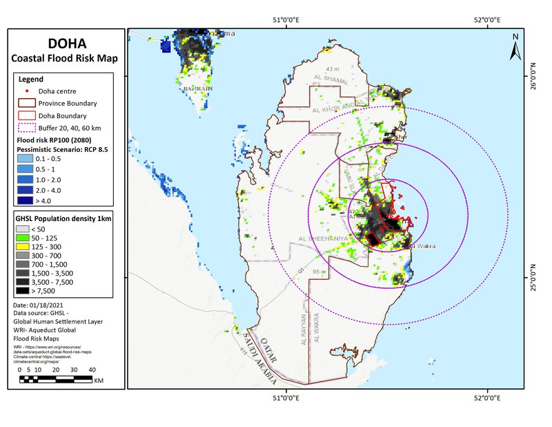 GHSL_Doha_FloodRisk_2080