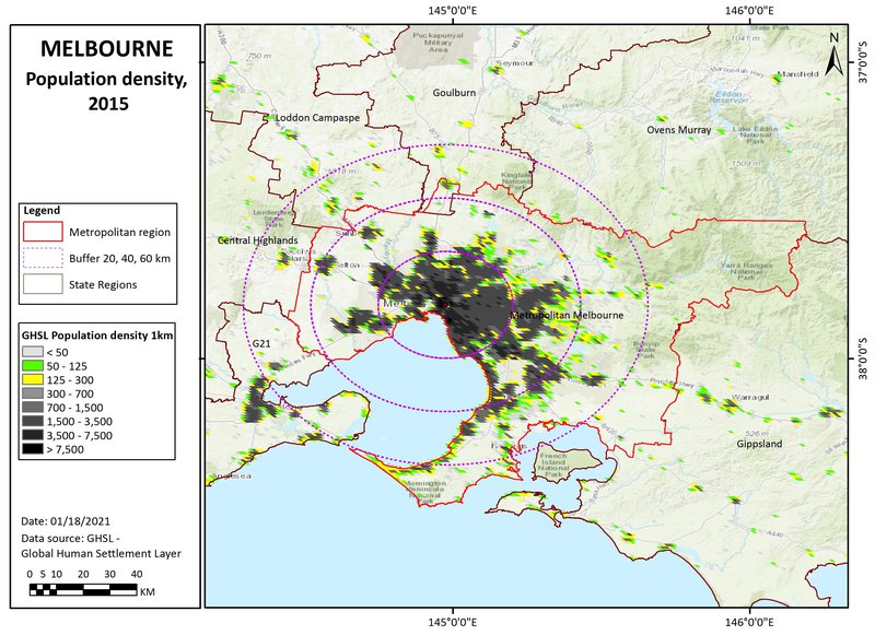 GHSL_Melbourne_Pop1km_2015