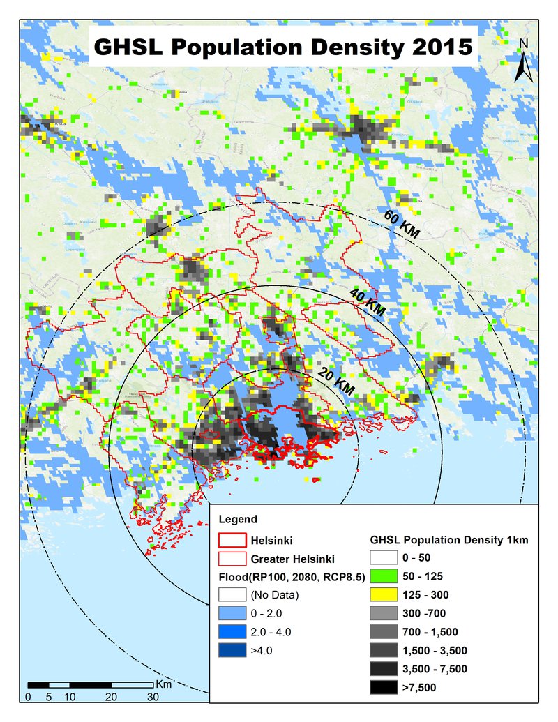 Helsinki(Finland)_Flood_GHSL_Popdens_1km_2015